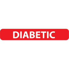N202DIA - 1/4" X 1-1/2" Dietary Alert Label
