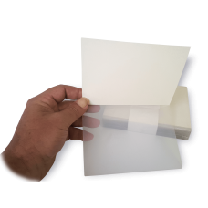 N105CH - 6" X 4-3/4" Plastex Dietary Tray Card with Pre attached laminate. 25 Count